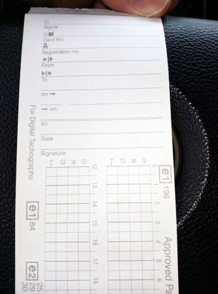 Viaggiare senza carta tachigrafica o con cronotachigrafo guasto Benedetto Nardiello