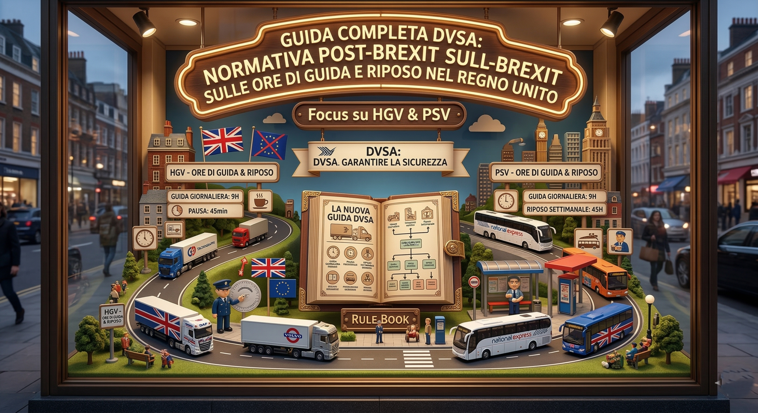 Normativa Post-Brexit sulle Ore di Guida e Riposo nel Regno Unito: Guida Completa DVSA per HGV e PSV.